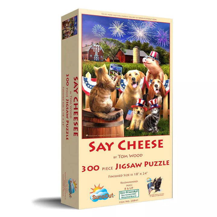 Sunsout Say Cheese 300 Pc Fourth of July Jigsaw Puzzle 28841