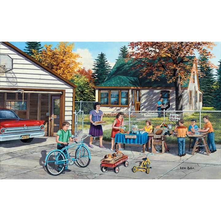 Sunsout Backyard Sale 300 Pc Jigsaw Puzzle 39845