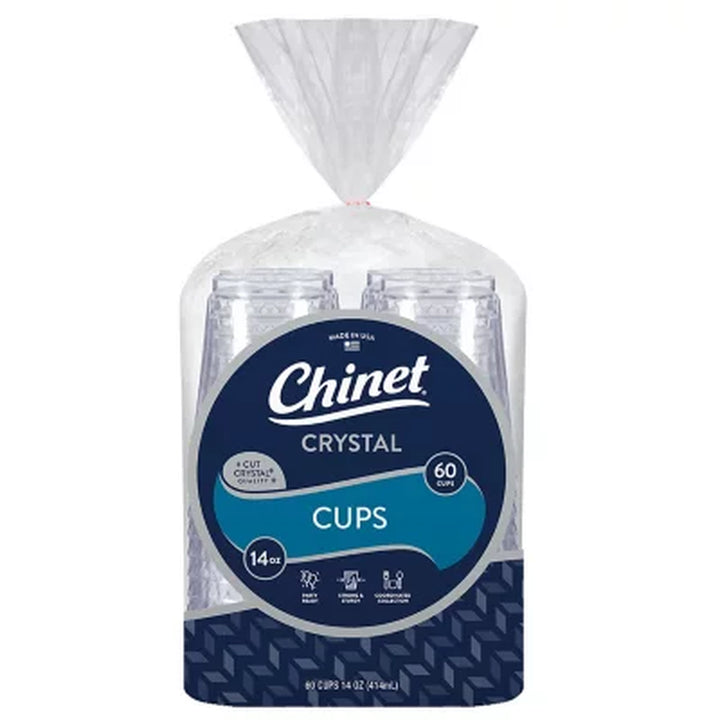 Chinet Crystal Cup, 14 Oz. 60 Cups/Pk., 3Pk.