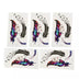 Unique Bargains 5 Pcs Feather Birds Pattern Temporary Tattoo Stickers Decoration Body Art Tattoos