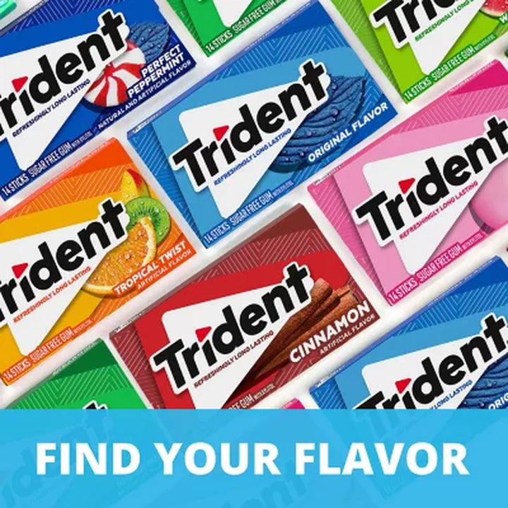 Trident Tropical Twist Sugar Free Gum, 14 Pcs., 15 Pk.