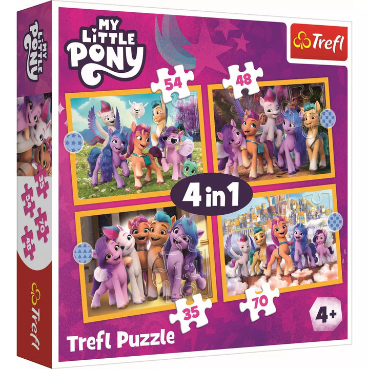 Trefl My Little Pony Meet the Ponies 4 in 1- 207Pc Puzzle