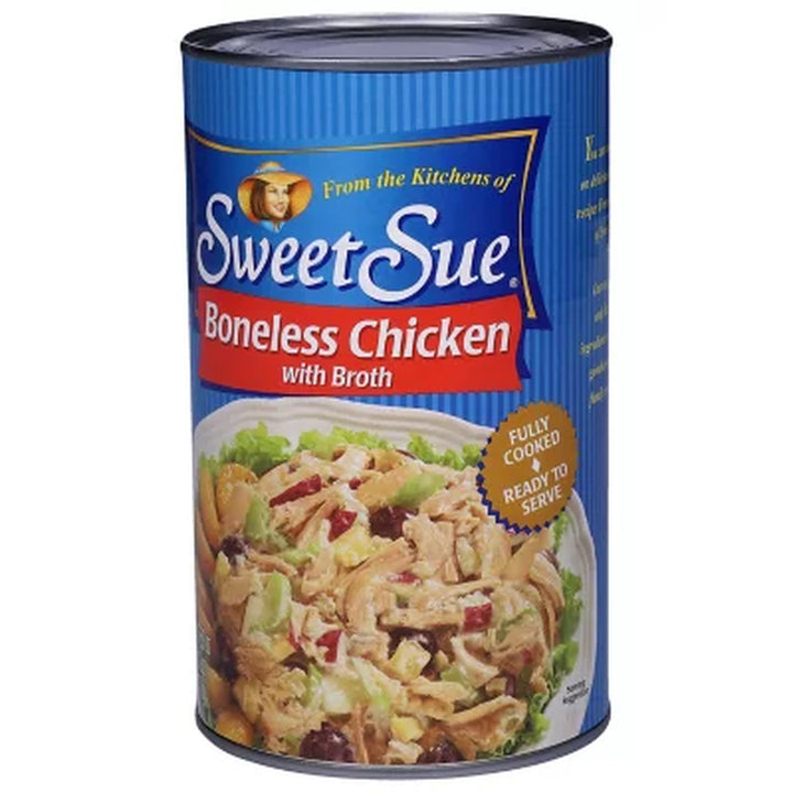 Sweet Sue Boneless Chicken with Broth, 50 Oz.