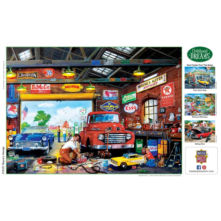 Masterpieces 1000 Piece Jigsaw Puzzle - Wayne'S Garage - 19.25"X26.75".