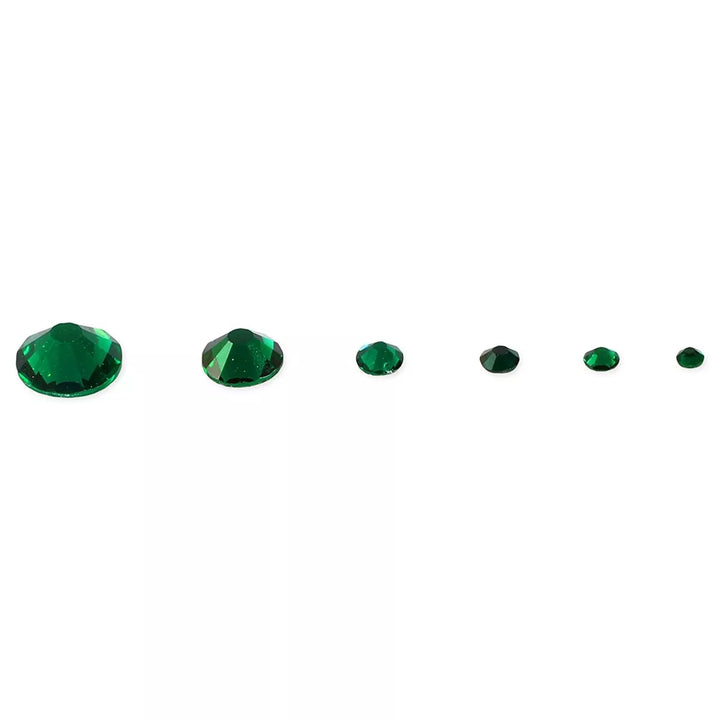 Bright Creations 2880 Piece Acrylic Nail Art Kit with Green Rhinestone Gems, Dotting Pen, Tweezers