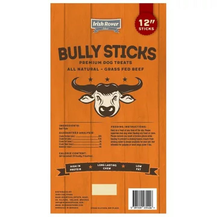 Irish Rover Beef Bully Sticks, 12 Inch, 16 Oz.