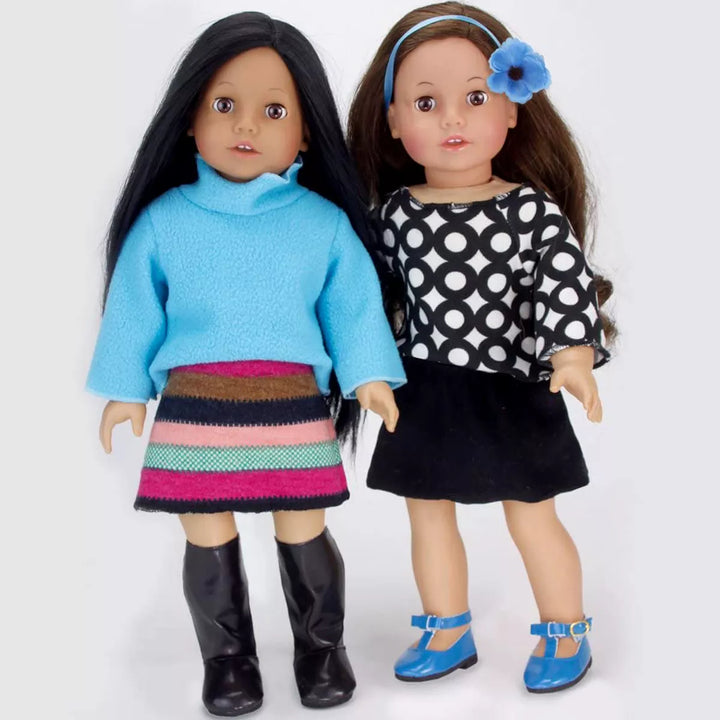 Sophia’S 9 Piece Winter Set for 18" Dolls, Blue/Black