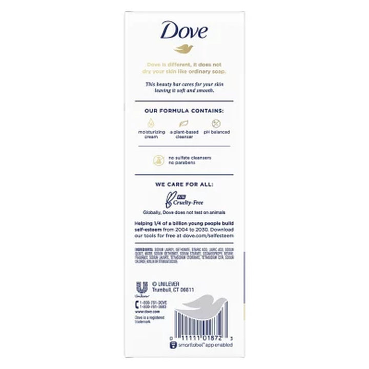 Dove Beauty Bar Soap, Original White, 3.75 Oz., 16 Ct.