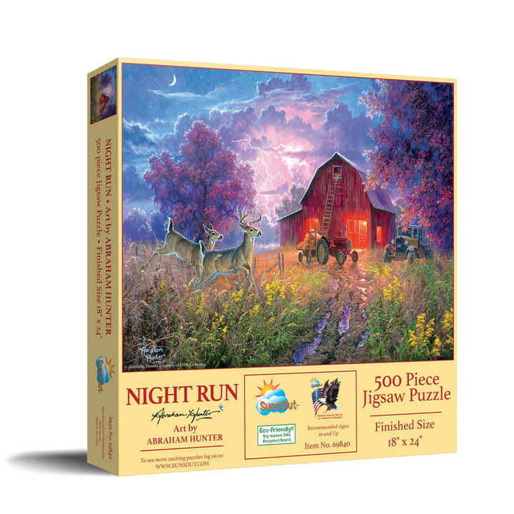 Sunsout Night Run 500 Pc Jigsaw Puzzle 69840