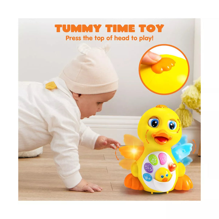 Baby Toys Duck, Infant Musical Toys, Tummy Time Toys with Music , Learning Toys, Dancing Duck Crawling Baby Toy, Baby Easter Basket Stuffers Gifts