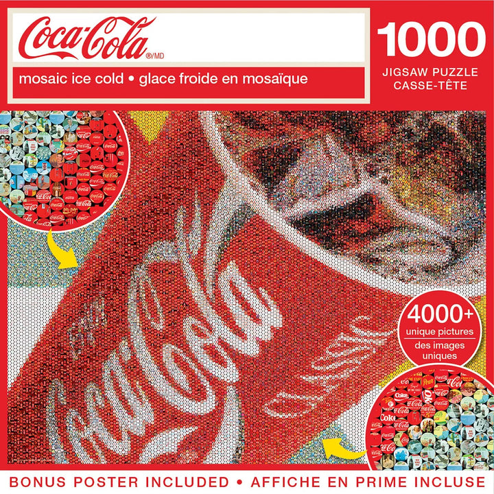 Masterpieces 1000 Piece Puzzle - Coke Photomosaic Big Gulp - 19.25"X26.75"