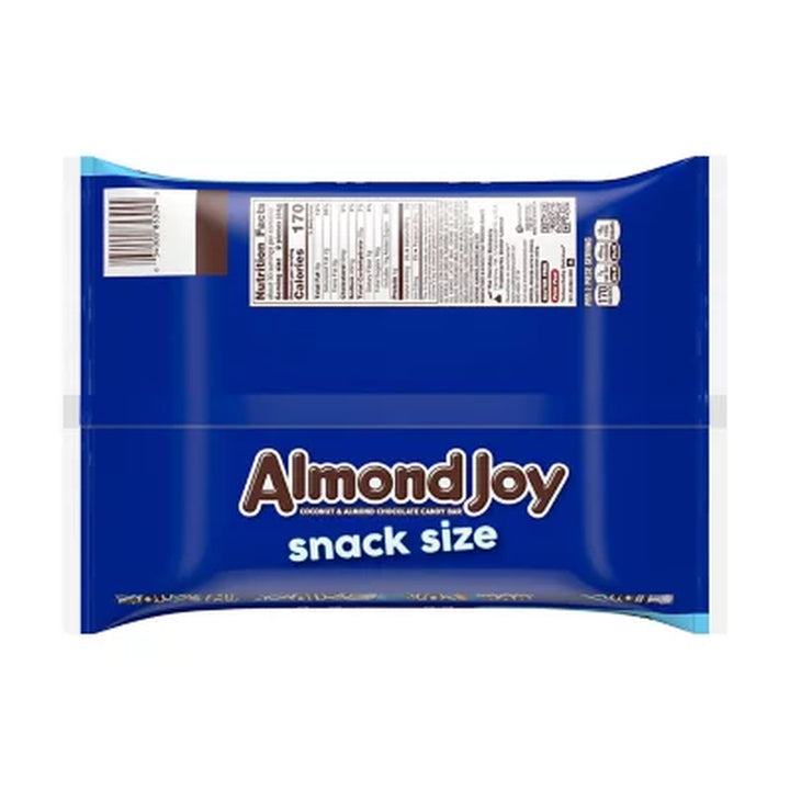 ALMOND JOY Coconut & Almond Chocolate Candy Bar, Snack Size, 60 Pcs.