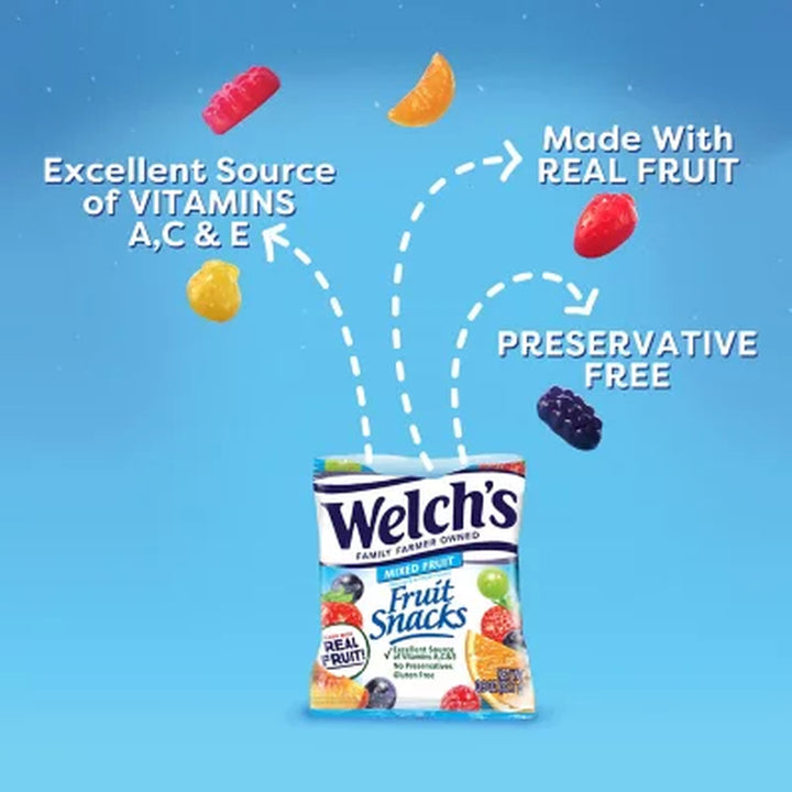 Welch'S Mixed Fruit Fruit Snack, 0.8 Oz, 90 Pk.