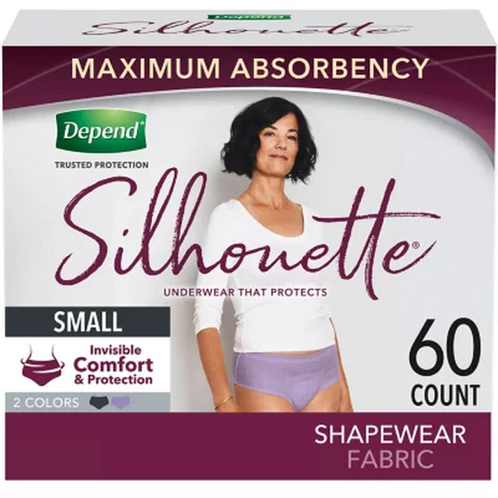 Depend Silhouette Incontinence Underwear for Women, Maximum Absorbency - Choose Your Size