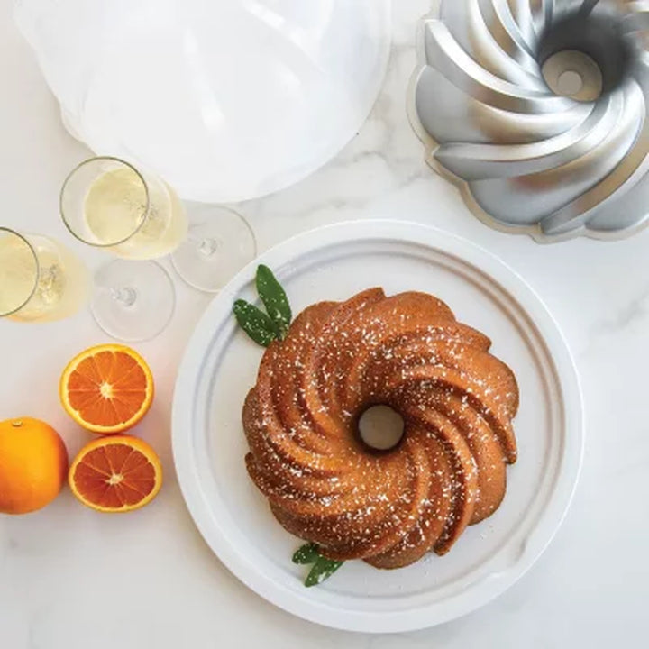 Nordic Ware 2-Piece Formed Bundt Pan and Bundt Keeper (Assorted Shapes and Colors)