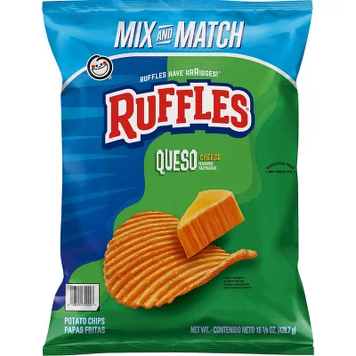 Ruffles Queso Cheese Potato Chips 15.125 Oz.