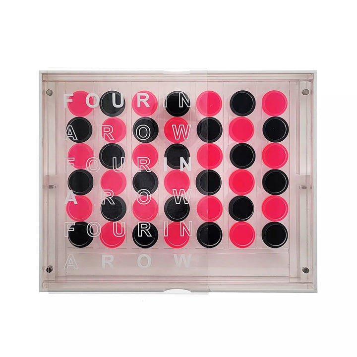 Ondisplay Luxe Acrylic Four in a Row Game W/Acrylic Storage Box