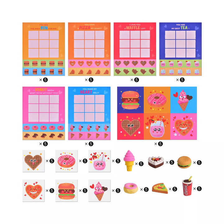 Fun Little Toys Valentine'S Day Food Themed Stickers Set