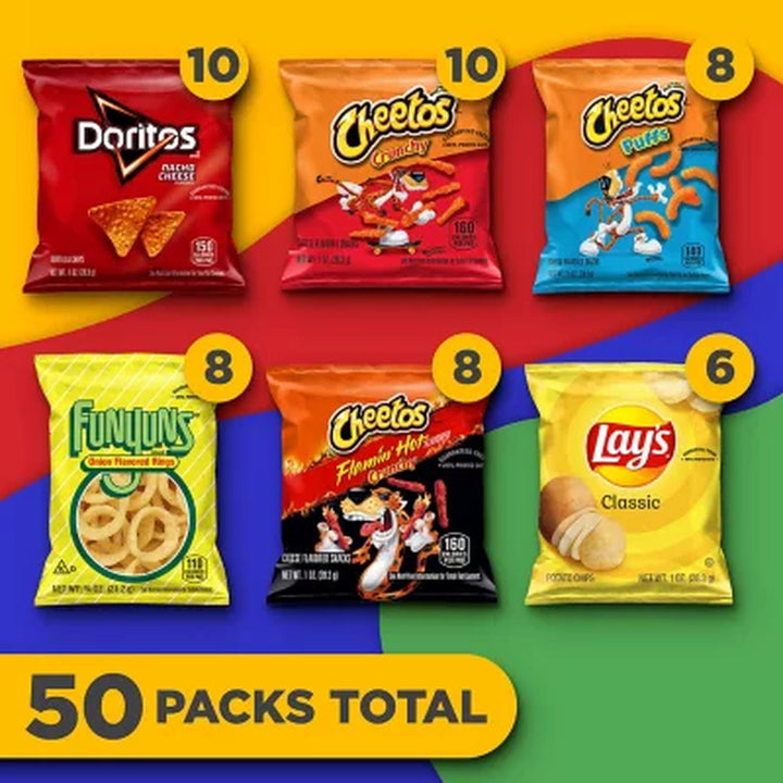 Frito-Lay Back to Class Mix, Variety Pack Chips, 50 Pk.