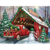 Sunsout Going through the Bridge 300 Pc Christmas Jigsaw Puzzle 23076