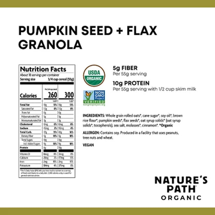 Nature'S Path Organic Pumpkin Seed plus Flax Granola, 35.3 Oz.