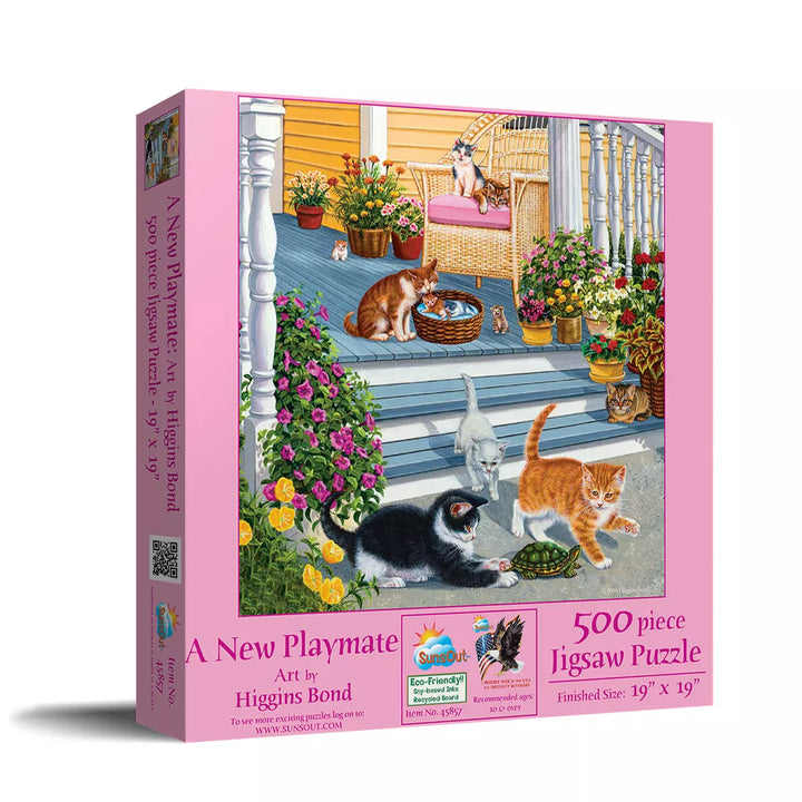 Sunsout a New Playmate 500 Pc Jigsaw Puzzle 45857