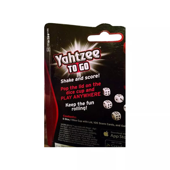 Hasbro Yahtzee to Go Travel Game - Great for Planes, Cars and Whenever You Are on the Go!