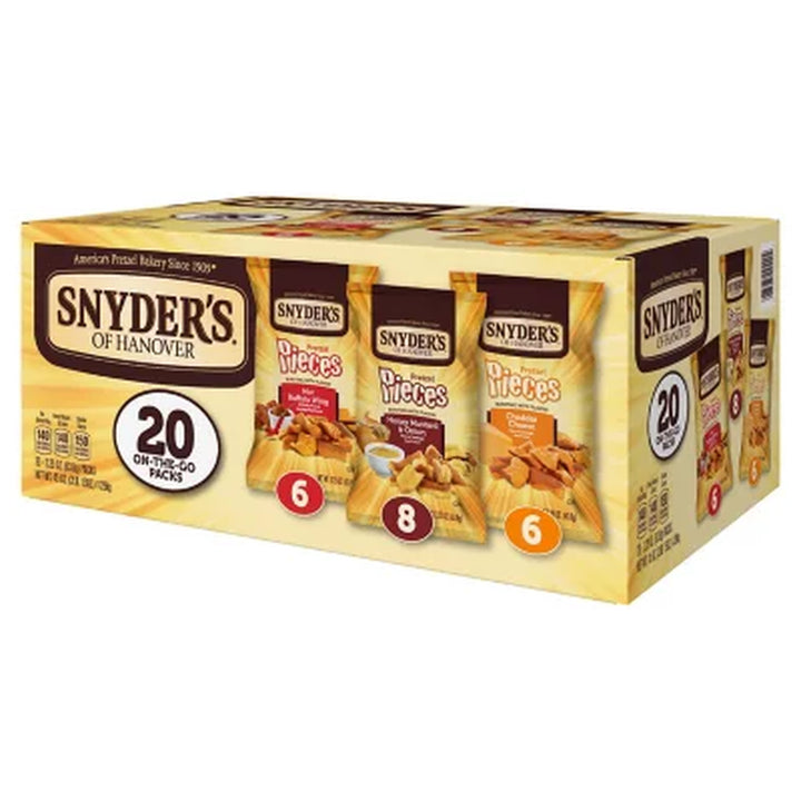 Snyder'S of Hanover Pretzel Pieces Variety Pack 2.25 Oz., 20 Pk.