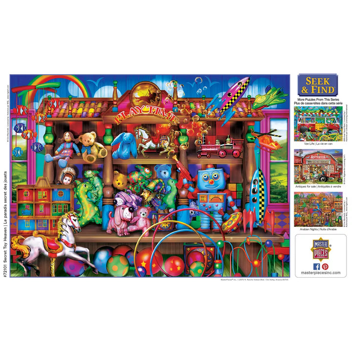 Masterpieces 1000 Piece Jigsaw Puzzle - Secret Toy Heaven - 19.25"X26.75".