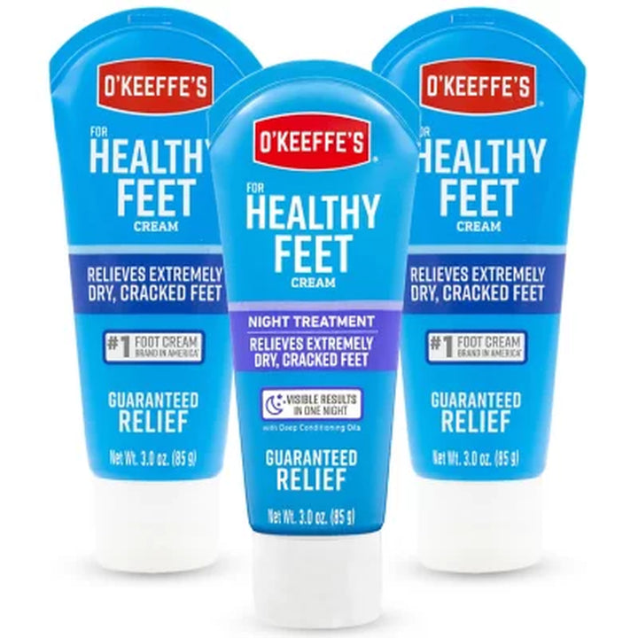 O'Keeffe'S Healthy Feet and Healthy Feet Night Treatment, 3 Oz., 3 Pk.