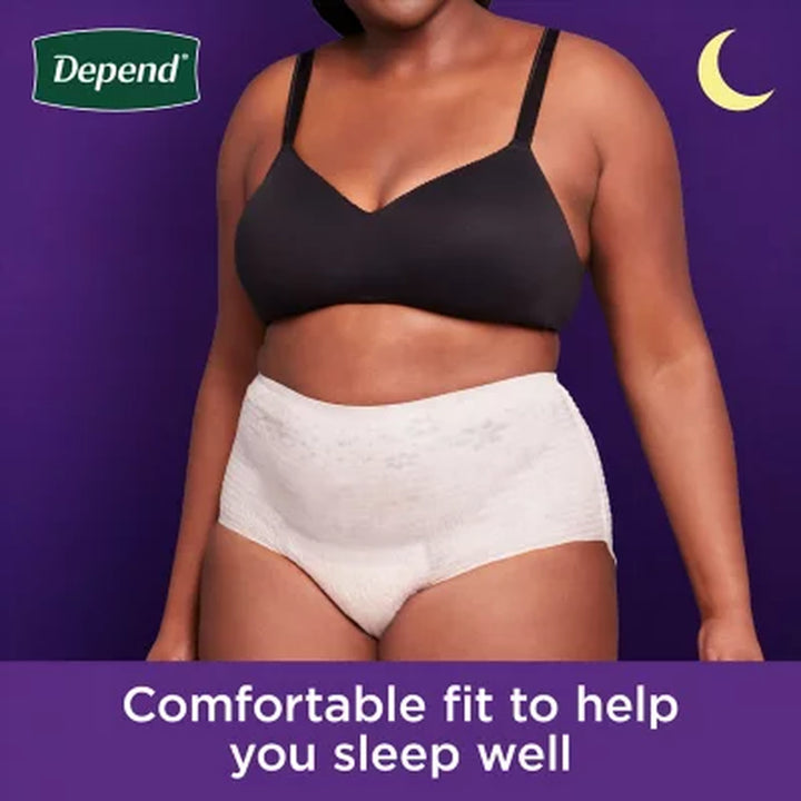 Depend Night Defense Adult Incontinence Underwear for Women - Choose Your Size