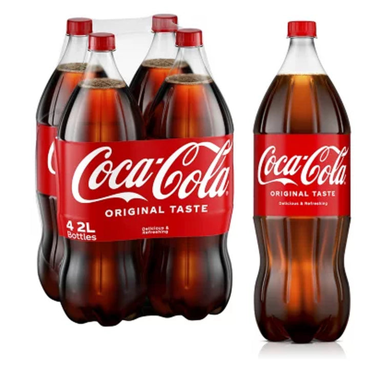 Coca-Cola Soda Soft Drink, 2 L., 4 Pk.