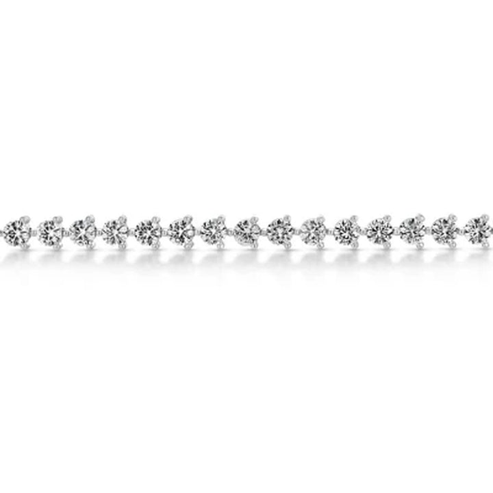 7 CT T.W. Lab White Sapphire Tennis Bracelet in Sterling Silver