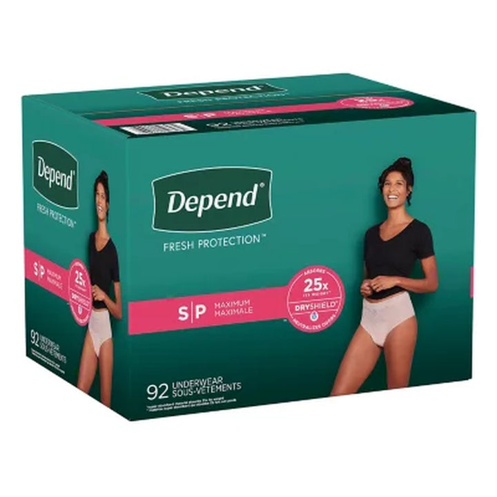 Depend Fresh Protection Incontinence Underwear for Women - Choose Your Size