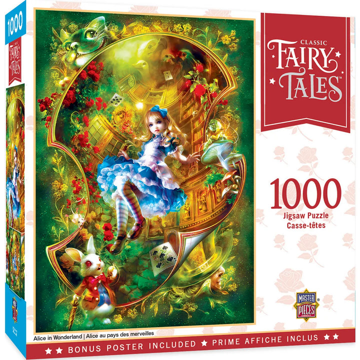 Masterpieces 1000 Piece Jigsaw Puzzle - Alice in Wonderland - 19.25"X26.75".