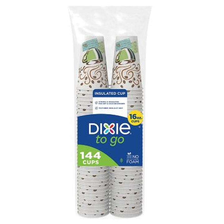 Dixie Perfectouch Insulated Hot/Cold Paper Cups, Coffee Haze (Various Sizes)