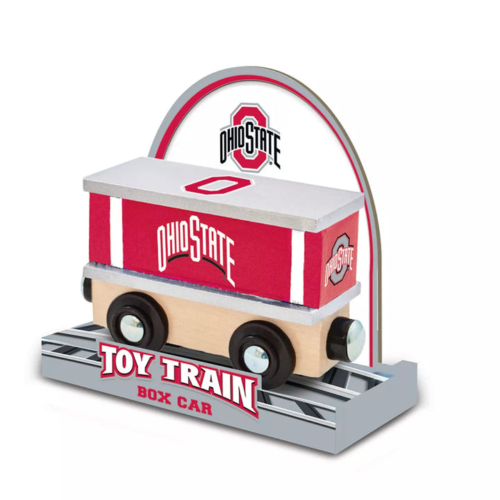 Masterpieces Wood Train Box Car - NCAA Ohio State Buckeyes.