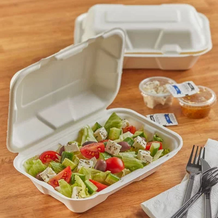 Hefty ECOSAVE Hoagie Hinged Lid Container 9" X 6", 75 Ct.