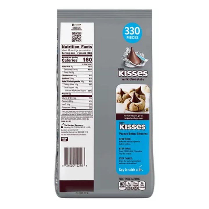 HERSHEY'S KISSES Milk Chocolate Candy, 330 Pcs.