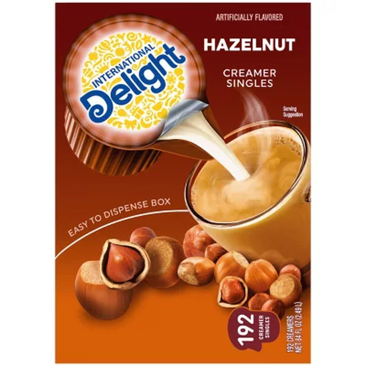 International Delight Hazelnut Coffee Creamer Singles 192 Ct.
