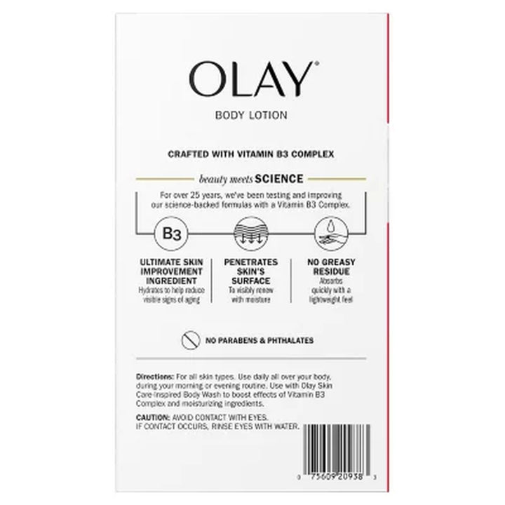 Olay Age Defying & Hydrating Niacinamide Hand/Body Lotion, 17 Oz., 2 Pk.