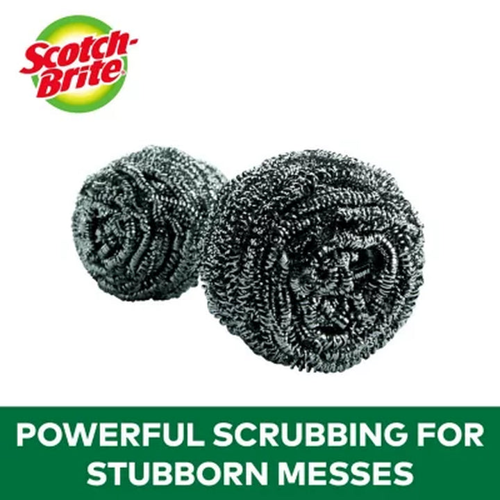 Scotch-Brite 2X Larger Stainless Steel Scrubbers Club Pack 16 Pk.