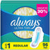 Always Ultra Thin Regular Pads with Flexi-Wings, Unscented - Size 1, 96 Ct.