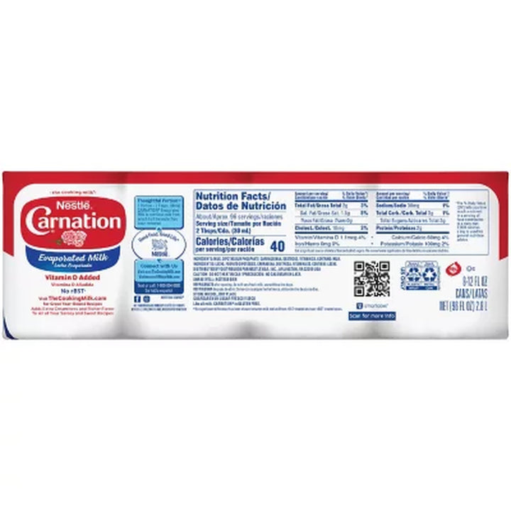 Carnation Evaporated Milk 12 Oz., 8 Pk.