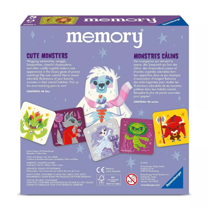 Ravensburger Memory: Cute Monsters Board Game