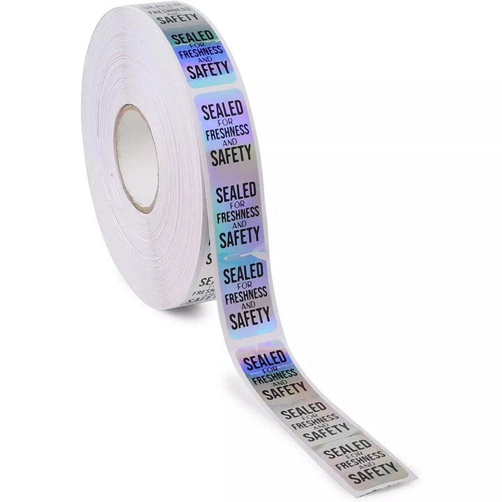 Stockroom plus 500-Pack Tamper Evident Sticker Roll, Sealed for Safety Labels (3.5 X 0.75 In)