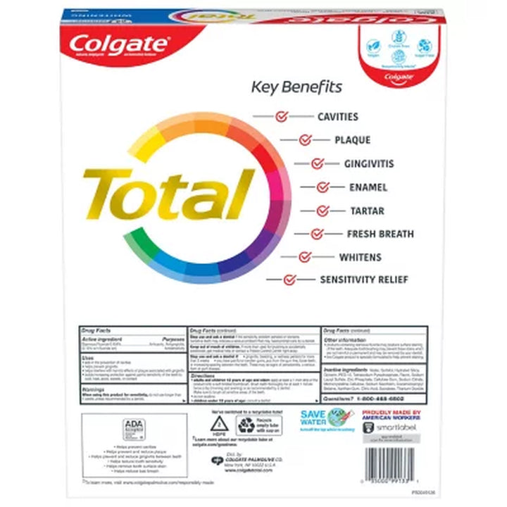 Colgate Total Whitening Toothpaste, 6 Oz., 5 Pk.