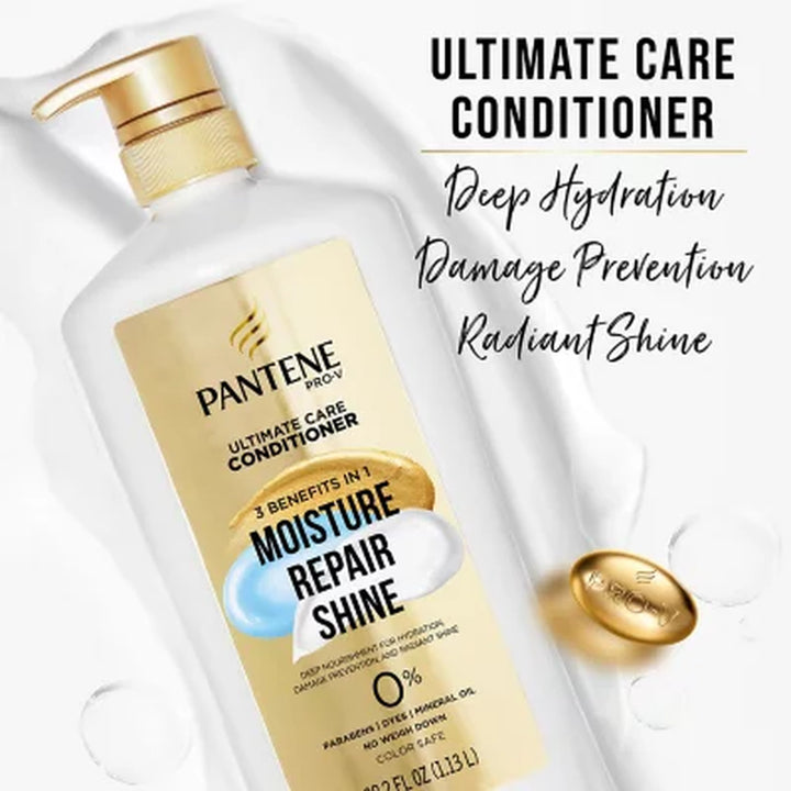 Pantene Pro-V Ultimate Care Moisture + Repair + Shine Conditioner, 38.2 Fl. Oz.