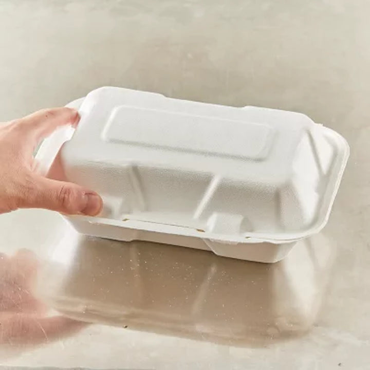 Hefty ECOSAVE Hoagie Hinged Lid Container 9" X 6" , 75 Ct.