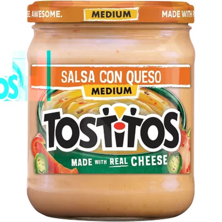 Tostitos Salsa Con Queso, Medium 15.5 Oz., 3 Ct.